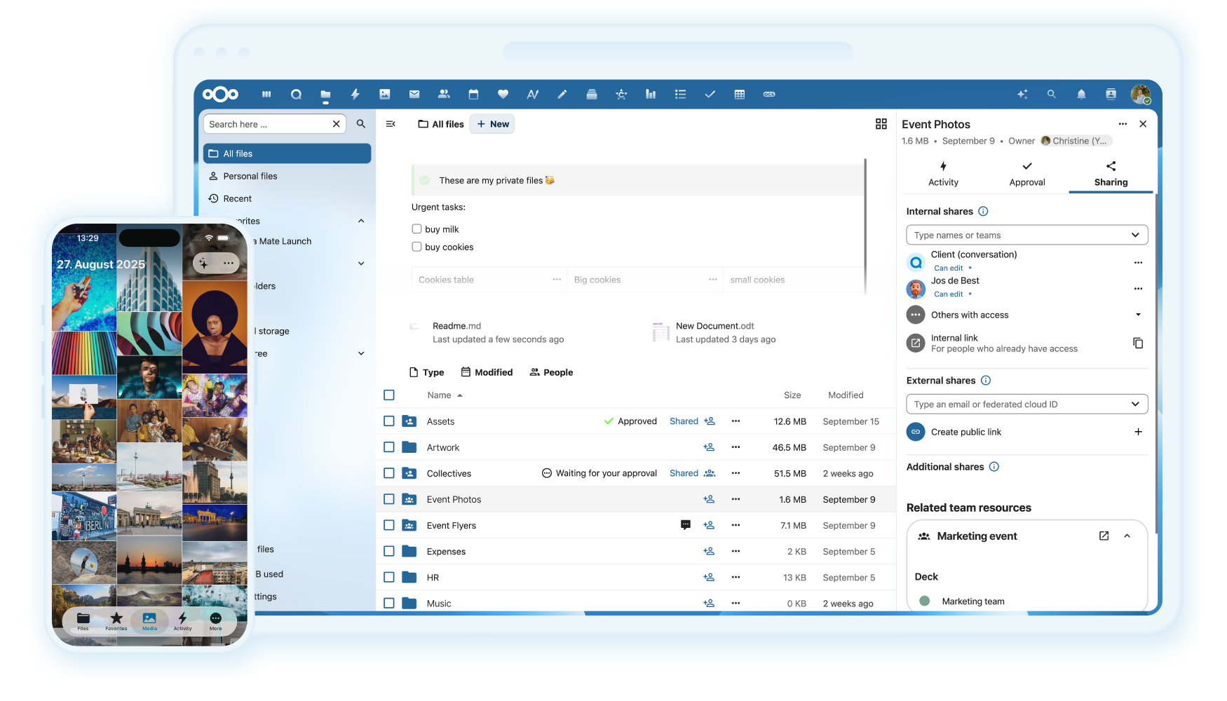 Nextcloud — Kurumsal Dijital Çalışma Alanı — görsel